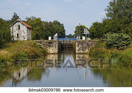 "Abandoned lock keeper's house at the now automated lock, Canal des Vosges, formerly Canal de l'Est, Corre, Vesoul, Haute-Saone, Franche-Comte, France, Europe" View Large Photo Image Stock Photograph - "Abandoned lock keeper's house at the now automated lock, Canal des Vosges, formerly Canal de l'Est, Corre, Vesoul, Haute-Saone, Franche-Comte, France, Europe". Fotosearch