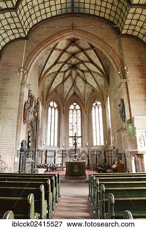 Stock Photo - Abbey church, former Cistercian abbey of Bad Herrenalb, Black Forest, Baden-Wuerttemberg, Germany, Europe. Fotosearch