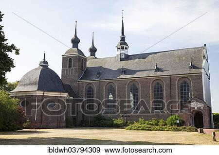Stock Photo - "Abbey church, Kamp Abbey, Kamp-Lintfort, Lower Rhine, North Rhine-Westphalia, Germany, Europe". Fotosearch