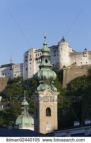 Stock Photography - "Abbey church of St. Peter, Hohensalzburg Castle, Salzburg, Austria, Europe, PublicGround, Europe". Fotosearch