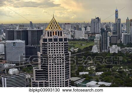 "Abdulrahim Place and Baiyoke Tower with a view of the city, from the Banyan Tree Hotel, Bangkok, Thailand, Asia" View Large Photo Image Stock Image - "Abdulrahim Place and Baiyoke Tower with a view of the city, from the Banyan Tree Hotel, Bangkok, Thailand, Asia". Fotosearch