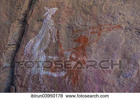 "Aboriginal wall painting, Kakadu National Park, Northern Territory, Australia, Oceania" View Large Photo Image Stock Photo - "Aboriginal wall painting, Kakadu National Park, Northern Territory, Australia, Oceania". Fotosearch