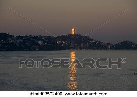 "Acapulco Bay at dawn, Acapulco, Guerrero, Mexico, North America" View Large Photo Image Stock Image - "Acapulco Bay at dawn, Acapulco, Guerrero, Mexico, North America". Fotosearch