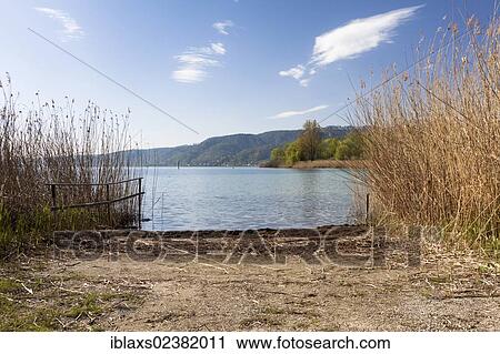 Stock Image - "Access to Lake Constance in Ludwigshafen, Baden-Wuerttemberg, Germany, Europe, PublicGround, Europe". Fotosearch