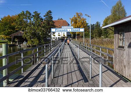 "Access via a jetty, Island Frauenchiemsee or Fraueninsel, Chiemsee, Upper Bavaria, Bavaria, Germany, Europe" View Large Photo Image Stock Image - "Access via a jetty, Island Frauenchiemsee or Fraueninsel, Chiemsee, Upper Bavaria, Bavaria, Germany, Europe". Fotosearch