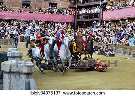 "Accident during a training run of the historical horse race Palio di Siena, Piazza del Campo, Siena, Tuscany, Italy, Europe" View Large Photo Image Stock Photo - "Accident during a training run of the historical horse race Palio di Siena, Piazza del Campo, Siena, Tuscany, Italy, Europe". Fotosearch