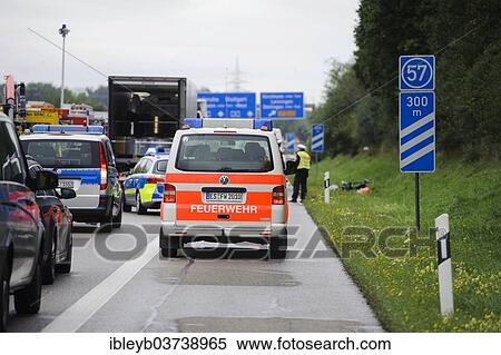 "Accident scene, massive traffic accident on the A8 motorway where a truck crushed a car, leaving two dead, near Kirchheim Teck, Baden-Wurttemberg, Germany, Europe" View Large Photo Image Stock Photography - "Accident scene, massive traffic accident on the A8 motorway where a truck crushed a car, leaving two dead, near Kirchheim Teck, Baden-Wurttemberg, Germany, Europe". Fotosearch