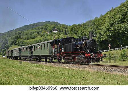 "Achertalbahn, Achertal railway, historic steam train, Furschenbach, Ottenhofen im Schwarzwald, Black Forest, Baden-Wurttemberg, Germany, Europe" View Large Photo Image Stock Image - "Achertalbahn, Achertal railway, historic steam train, Furschenbach, Ottenhofen im Schwarzwald, Black Forest, Baden-Wurttemberg, Germany, Europe". Fotosearch