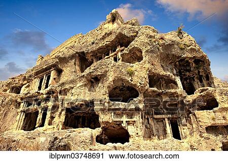 "Acropolis and ancient Lycian rock tombs of Tlos Archaeological Site, UNESCO World Heritage Site, Tlos, Turkey, Asia" View Large Photo Image Stock Image - "Acropolis and ancient Lycian rock tombs of Tlos Archaeological Site, UNESCO World Heritage Site, Tlos, Turkey, Asia". Fotosearch
