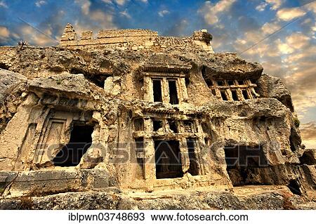 "Acropolis and ancient Lycian rock tombs of Tlos Archaeological Site, UNESCO World Heritage Site, Tlos, Turkey, Asia" View Large Photo Image Stock Image - "Acropolis and ancient Lycian rock tombs of Tlos Archaeological Site, UNESCO World Heritage Site, Tlos, Turkey, Asia". Fotosearch