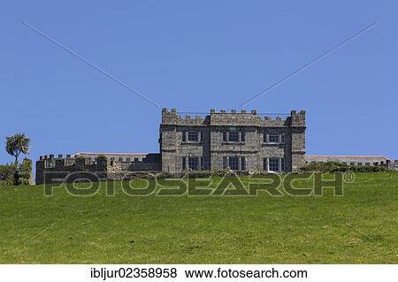 Stock Photo - "Acton Castle, Rosudgeon, Cornwall, England, Great Britain, Europe". Fotosearch