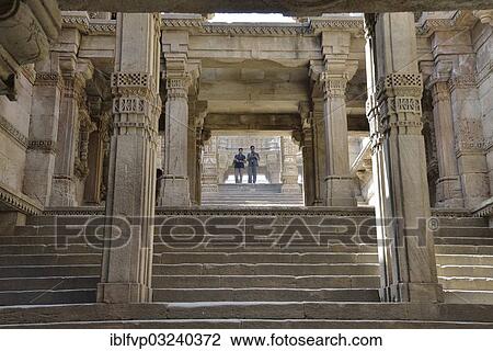 Stock Image - "Adalaj Stepwell, Ahmedabad, Gujarat, India, Asia". Fotosearch