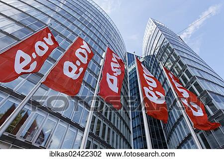 Stock Image - Administration building, EON Ruhrgas AG, Essen, Ruhr area, North Rhine-Westphalia, Germany, Europe. Fotosearch