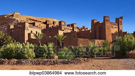 "Adobe buildings of the Berber Ksar or fortified village of Ait Benhaddou, Souss-Massa-Draa, Morocco, Africa" View Large Photo Image Picture - "Adobe buildings of the Berber Ksar or fortified village of Ait Benhaddou, Souss-Massa-Draa, Morocco, Africa". Fotosearch