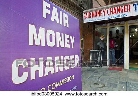 "Advertisement sign of a """"fair money changer"""", Kathmandu Valley, Kathmandu, Kathmandu District, Bagmati Zone, Nepal, Asia" View Large Photo Image Picture - "Advertisement sign of a """"fair money changer"""", Kathmandu Valley, Kathmandu, Kathmandu District, Bagmati Zone, Nepal, Asia". Fotosearch
