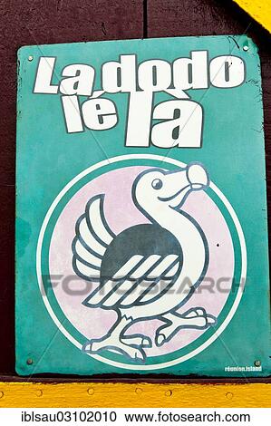 "Advertising sign for a beer brand with the inscription """"La dodo le la"""", Cirque de Mafate, Reunion National Park, Reunion" View Large Photo Image Stock Image - "Advertising sign for a beer brand with the inscription """"La dodo le la"""", Cirque de Mafate, Reunion National Park, Reunion". Fotosearch