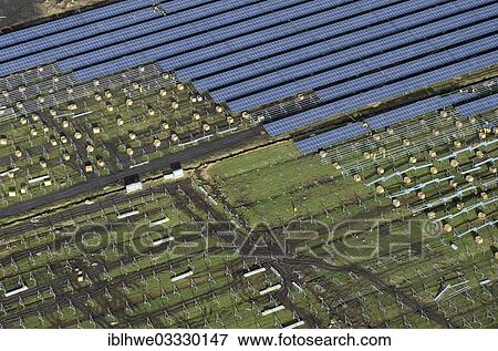"Aerial photo, Solarpark Buettel solar farm, Buttel, Brunsbuttel, Schleswig-Holstein, Germany, Europe" View Large Photo Image Stock Photo - "Aerial photo, Solarpark Buettel solar farm, Buttel, Brunsbuttel, Schleswig-Holstein, Germany, Europe". Fotosearch