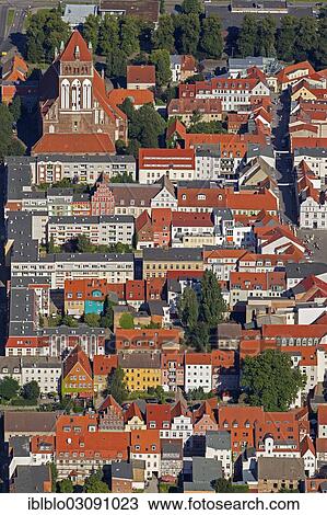"Aerial, St. Jacobi Church and residential houses, Greifswald, Mecklenburg-Western Pomerania, Germany, Europe" View Large Photo Image Stock Image - "Aerial, St. Jacobi Church and residential houses, Greifswald, Mecklenburg-Western Pomerania, Germany, Europe". Fotosearch