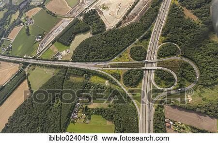 "Aerial view, A45 Sauerlandlinie motorway merging point, A2 motorway intersection, Dortmund, Ruhr area, North Rhine-Westphalia, Germany, Europe" View Large Photo Image Stock Photo - "Aerial view, A45 Sauerlandlinie motorway merging point, A2 motorway intersection, Dortmund, Ruhr area, North Rhine-Westphalia, Germany, Europe". Fotosearch