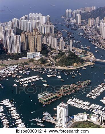 "Aerial view, Aberdeen Harbour, Jumbo Floating Restaurant, Central District, Hong Kong, Hong Kong Island, Hong kong, China, People's Republic of China, Asia" View Large Photo Image Picture - "Aerial view, Aberdeen Harbour, Jumbo Floating Restaurant, Central District, Hong Kong, Hong Kong Island, Hong kong, China, People's Republic of China, Asia". Fotosearch