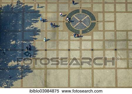 "Aerial view, Alter Markt square, paving with shadows and passersby, Wattenscheid, Ruhr district, North Rhine-Westphalia, Germany, Europe" View Large Photo Image Stock Photography - "Aerial view, Alter Markt square, paving with shadows and passersby, Wattenscheid, Ruhr district, North Rhine-Westphalia, Germany, Europe". Fotosearch