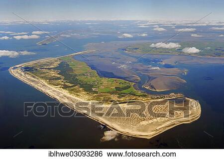 "Aerial view, Amrum Island with the islands of Sylt and Foehr at back, Wadden Sea, North Sea, Amrum, Amrum, North Frisian Islands, Schleswig-Holstein, Germany, Europe" View Large Photo Image Stock Photograph - "Aerial view, Amrum Island with the islands of Sylt and Foehr at back, Wadden Sea, North Sea, Amrum, Amrum, North Frisian Islands, Schleswig-Holstein, Germany, Europe". Fotosearch