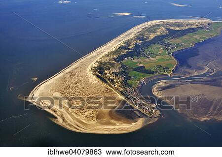 "Aerial view, Amrum with Kniepsand, a huge dune belt, the harbour of Wittdun at the front, Amrum, Schleswig-Holstein, Germany, Europe" View Large Photo Image Stock Image - "Aerial view, Amrum with Kniepsand, a huge dune belt, the harbour of Wittdun at the front, Amrum, Schleswig-Holstein, Germany, Europe". Fotosearch