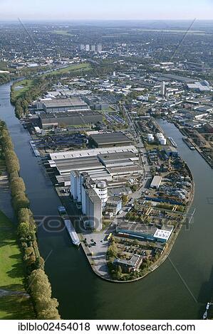 "Aerial view, Ancofer Stahlhandel, Speldorf harbour, Ruhr River, Muelheim an der Ruhr, Ruhr area, North Rhine-Westphalia, Germany, Europe" View Large Photo Image Stock Photo - "Aerial view, Ancofer Stahlhandel, Speldorf harbour, Ruhr River, Muelheim an der Ruhr, Ruhr area, North Rhine-Westphalia, Germany, Europe". Fotosearch