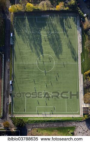 "Aerial view, artificial turf football pitch, Mulheim an der Ruhr, Ruhr area, North Rhine-Westphalia, Germany, Europe" View Large Photo Image Stock Photography - "Aerial view, artificial turf football pitch, Mulheim an der Ruhr, Ruhr area, North Rhine-Westphalia, Germany, Europe". Fotosearch