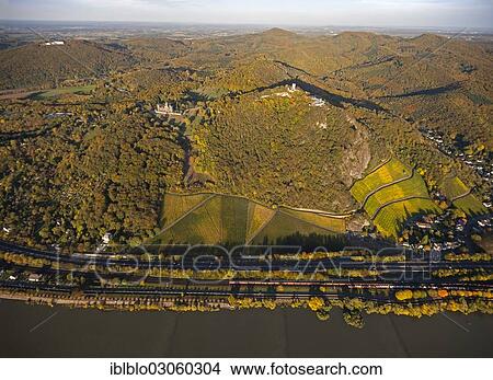 "Aerial view, autumn on the Rhine River, Schloss Drachenburg Castle, Drachenfels, Dragon's Rock, Siebengebirge Mountains, Konigswinter, Konigswinter, North Rhine-Westphalia, Germany, Europe" View Large Photo Image Picture - "Aerial view, autumn on the Rhine River, Schloss Drachenburg Castle, Drachenfels, Dragon's Rock, Siebengebirge Mountains, Konigswinter, Konigswinter, North Rhine-Westphalia, Germany, Europe". Fotosearch