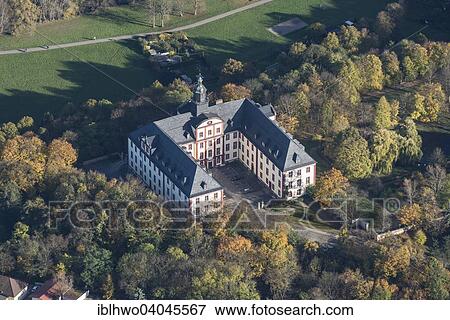 "Aerial view, baroque Residence Castle, 18th c., Today District Office, Saalfeld Saale, Thuringia, Germany, Europe" View Large Photo Image Stock Photo - "Aerial view, baroque Residence Castle, 18th c., Today District Office, Saalfeld Saale, Thuringia, Germany, Europe". Fotosearch