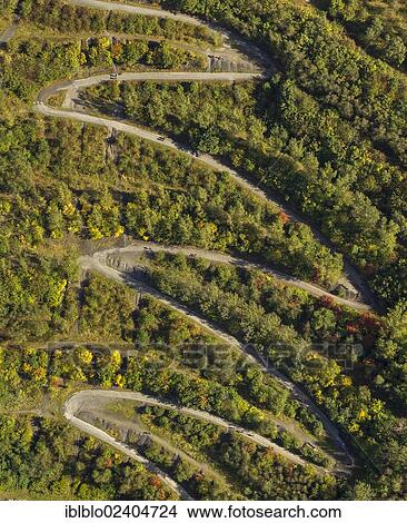 "Aerial view, Batenbrockhalde pithead stocks, a winding path to the Tetrahedron, Bottrop, Ruhr area, North Rhine-Westphalia, Germany, Europe" View Large Photo Image Picture - "Aerial view, Batenbrockhalde pithead stocks, a winding path to the Tetrahedron, Bottrop, Ruhr area, North Rhine-Westphalia, Germany, Europe". Fotosearch