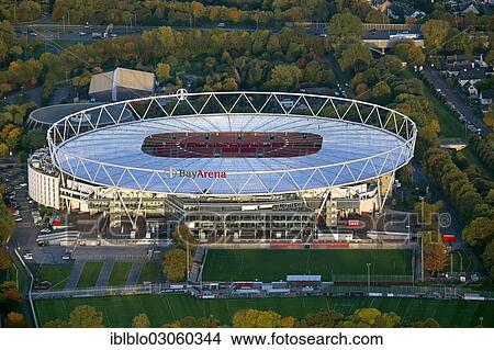 "Aerial view, BayArena stadium, Mulheim, Leverkusen, North Rhine-Westphalia, Germany, Europe" View Large Photo Image Picture - "Aerial view, BayArena stadium, Mulheim, Leverkusen, North Rhine-Westphalia, Germany, Europe". Fotosearch