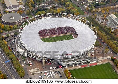 "Aerial view, BayArena stadium, Leverkusen, Rhineland, North Rhine-Westphalia, Germany, Europe" View Large Photo Image Stock Photography - "Aerial view, BayArena stadium, Leverkusen, Rhineland, North Rhine-Westphalia, Germany, Europe". Fotosearch