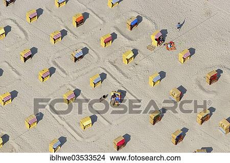 "Aerial view, beach chairs at the beach, Travemunde, Lubeck, Schleswig-Holstein, Germany, Europe" View Large Photo Image Picture - "Aerial view, beach chairs at the beach, Travemunde, Lubeck, Schleswig-Holstein, Germany, Europe". Fotosearch
