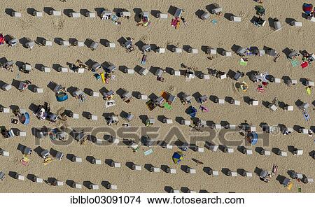"Aerial view, beach chairs on the beach, Kuhlungsborn, Mecklenburg-Western Pomerania, Germany, Europe" View Large Photo Image Picture - "Aerial view, beach chairs on the beach, Kuhlungsborn, Mecklenburg-Western Pomerania, Germany, Europe". Fotosearch