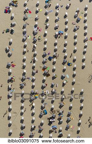 "Aerial view, beach chairs on the beach, Kuhlungsborn, Mecklenburg-Western Pomerania, Germany, Europe" View Large Photo Image Stock Photography - "Aerial view, beach chairs on the beach, Kuhlungsborn, Mecklenburg-Western Pomerania, Germany, Europe". Fotosearch