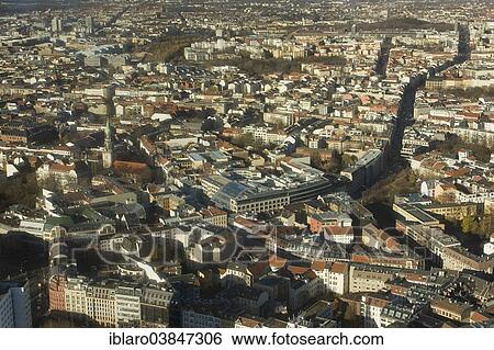 Stock Photograph - "Aerial view, Berlin-Mitte, Berlin, Germany, Europe". Fotosearch