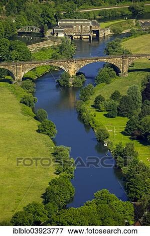"Aerial view, Bommern Ruhr Viaduct, Ruhr Valley, course of the Ruhr river with the Witten waterworks, Witten, Ruhr Area, North Rhine-Westphalia, Germany, Europe" View Large Photo Image Stock Photo - "Aerial view, Bommern Ruhr Viaduct, Ruhr Valley, course of the Ruhr river with the Witten waterworks, Witten, Ruhr Area, North Rhine-Westphalia, Germany, Europe". Fotosearch