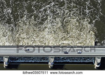 "Aerial view, bridge over the Elbe river, dam, highway B 404, Geesthacht, Schleswig-Holstein, Germany, Europe" View Large Photo Image Stock Image - "Aerial view, bridge over the Elbe river, dam, highway B 404, Geesthacht, Schleswig-Holstein, Germany, Europe". Fotosearch