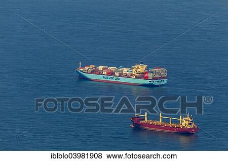 "Aerial view, cargo ships at anchor, shipping line, shipping route, ships at sea, coastal waters, off Wangerooge, North Sea, North Sea island, East Frisian Islands, Lower Saxony, Germany, Europe" View Large Photo Image Stock Photo - "Aerial view, cargo ships at anchor, shipping line, shipping route, ships at sea, coastal waters, off Wangerooge, North Sea, North Sea island, East Frisian Islands, Lower Saxony, Germany, Europe". Fotosearch