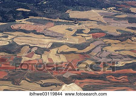 "Aerial view, Castilian countryside, Soria, Castile and Leon, Spain, Europe" View Large Photo Image Picture - "Aerial view, Castilian countryside, Soria, Castile and Leon, Spain, Europe". Fotosearch