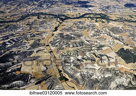 "Aerial view, Castilian countryside, Soria, Castile and Leon, Spain, Europe" View Large Photo Image Stock Photography - "Aerial view, Castilian countryside, Soria, Castile and Leon, Spain, Europe". Fotosearch