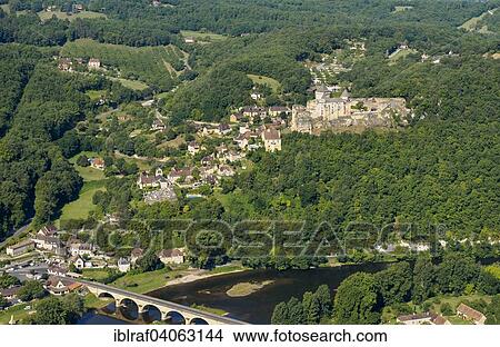 "Aerial view, castle and village on the Dordogne River, Castelnaud-la-Chapelle, Perigord, Dordogne departement, Aquitaine region, Southern France, France, Europe" View Large Photo Image Picture - "Aerial view, castle and village on the Dordogne River, Castelnaud-la-Chapelle, Perigord, Dordogne departement, Aquitaine region, Southern France, France, Europe". Fotosearch