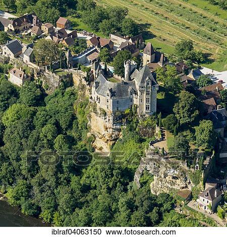 "Aerial view, castle and village, Montfort, Perigord, Dordogne departement, Aquitaine region, Southern France, France, Europe" View Large Photo Image Stock Image - "Aerial view, castle and village, Montfort, Perigord, Dordogne departement, Aquitaine region, Southern France, France, Europe". Fotosearch