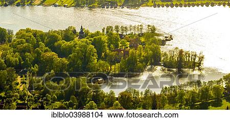 "Aerial view, castle island with connection to Liebesinsel Mirow, love island, Mirow, Mecklenburg Lake District, Mecklenburg-Western Pomerania, Germany, Europe" View Large Photo Image Picture - "Aerial view, castle island with connection to Liebesinsel Mirow, love island, Mirow, Mecklenburg Lake District, Mecklenburg-Western Pomerania, Germany, Europe". Fotosearch