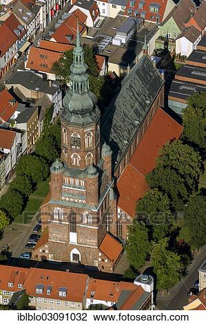 "Aerial view, Cathedral of St. Nicholas, Greifswald, Mecklenburg-Western Pomerania, Germany, Europe" View Large Photo Image Stock Image - "Aerial view, Cathedral of St. Nicholas, Greifswald, Mecklenburg-Western Pomerania, Germany, Europe". Fotosearch