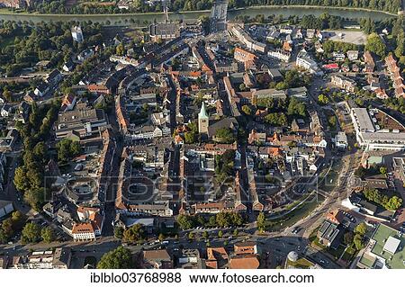 "Aerial view, centre of Dorsten with ring road, Dorsten, North Rhine-Westphalia, Germany, Europe" View Large Photo Image Stock Photo - "Aerial view, centre of Dorsten with ring road, Dorsten, North Rhine-Westphalia, Germany, Europe". Fotosearch