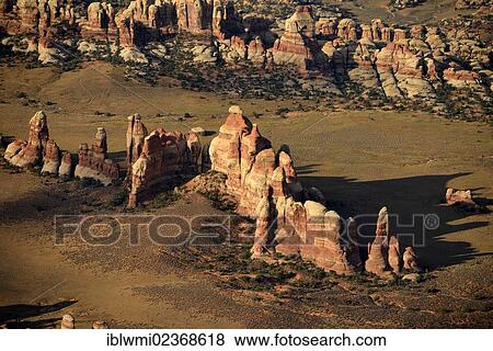 "Aerial view, Chesler Park, pinnacles in The Needles District, Canyonlands National Park, Utah, United States of America, USA" View Large Photo Image Stock Photo - "Aerial view, Chesler Park, pinnacles in The Needles District, Canyonlands National Park, Utah, United States of America, USA". Fotosearch