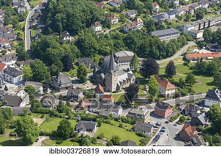 "Aerial view, Church of St. Blasius, Balve, North Rhine-Westphalia, Germany, Europe" View Large Photo Image Stock Photo - "Aerial view, Church of St. Blasius, Balve, North Rhine-Westphalia, Germany, Europe". Fotosearch
